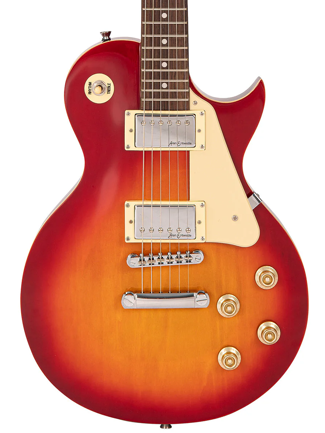 Pack de guitarra eléctrica de la serie Vintage V10 Coaster ~ Cherry Sunburst 4