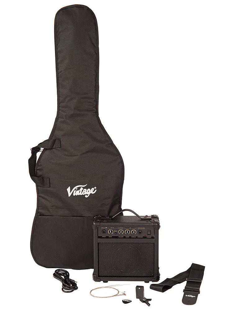 Pack de guitarra eléctrica Vintage V60 Coaster Series ~ Laguna Blue 7