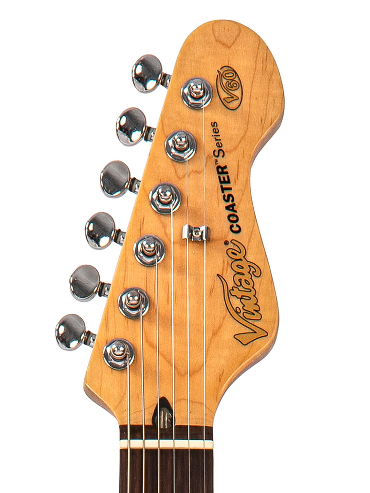 Pack de guitarra eléctrica Vintage V60 Coaster Series ~ Candy Apple Blue 5