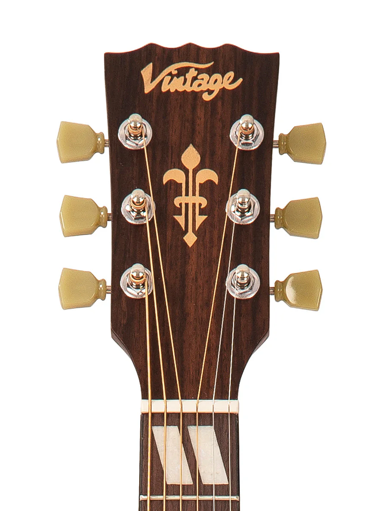 Vintage Historic Series 'Folk' Guitarra Electroacústica ~ Vintage Sunburst 5