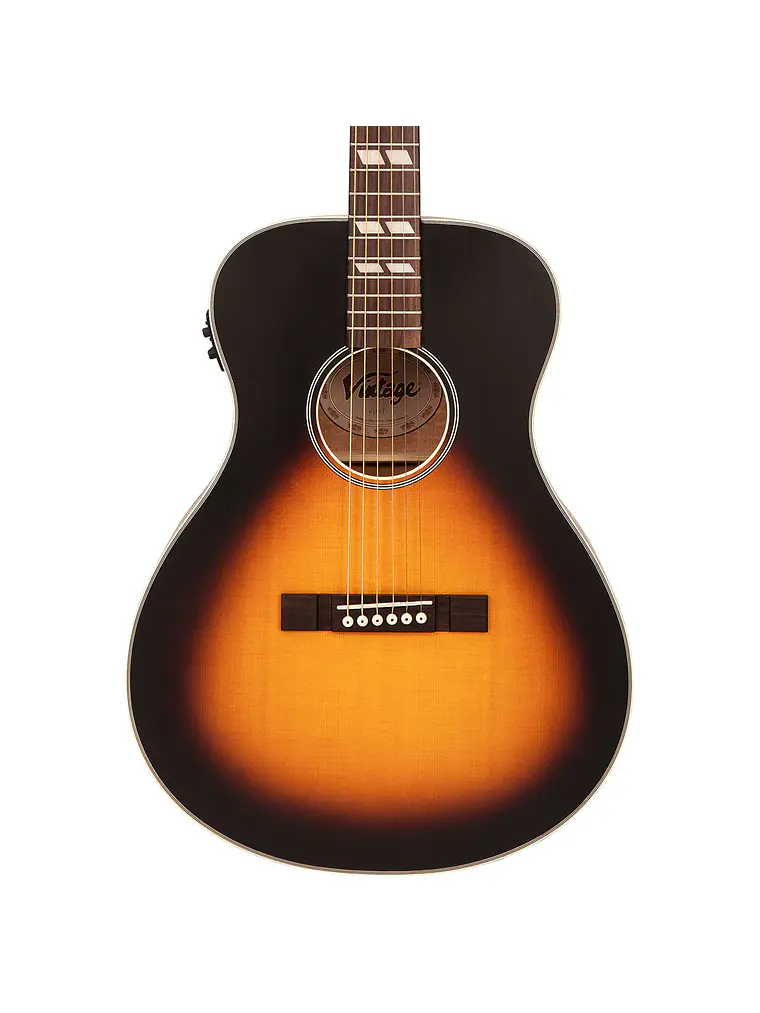 Vintage Historic Series 'Folk' Guitarra Electroacústica ~ Vintage Sunburst 3