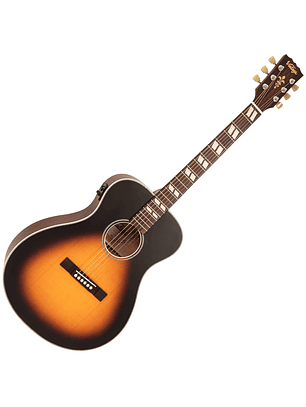 Vintage Historic Series 'Folk' Guitarra Electroacústica ~ Vintage Sunburst