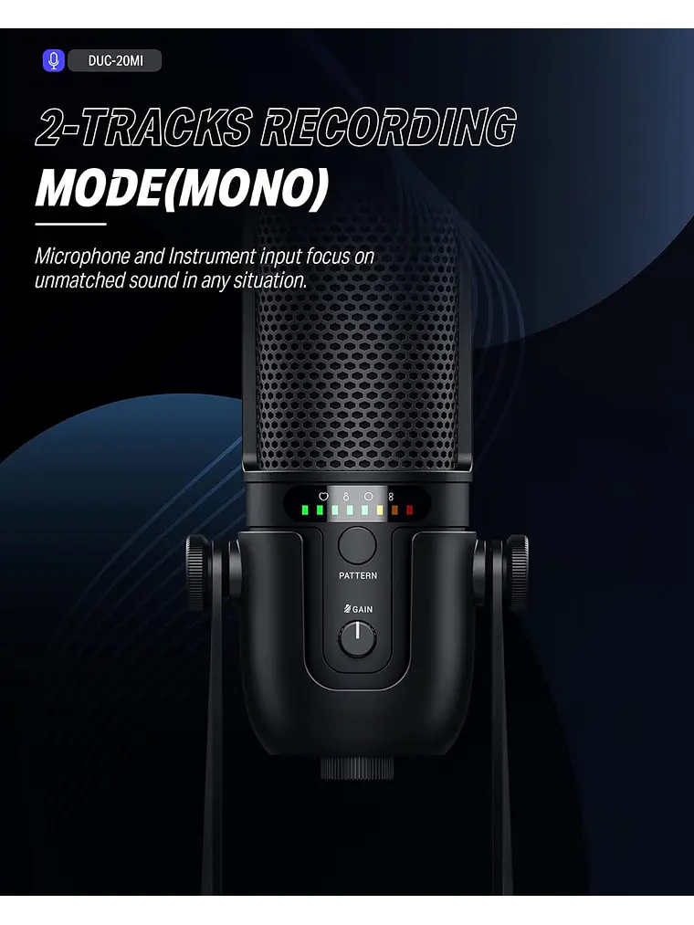 Micrófono de condensador USB Donner NeoTrack-MI  4