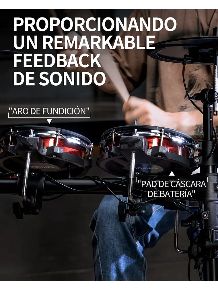Batería electrónica DED-200 MAX Donner  7