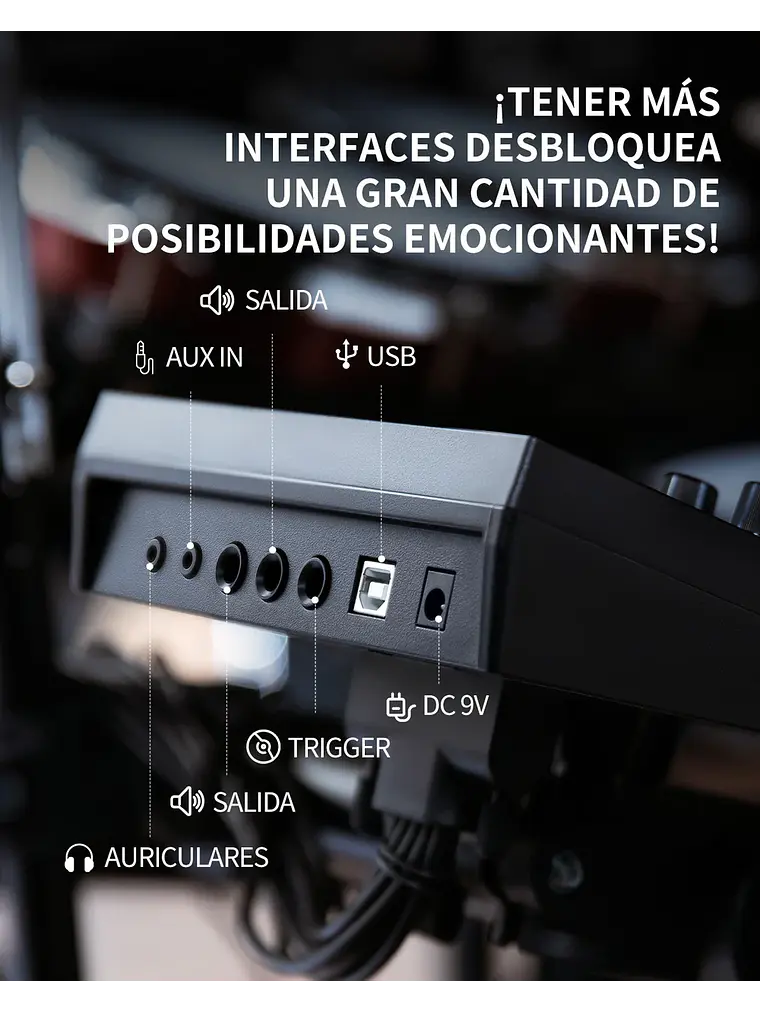 Batería electrónica DED-200 MAX Donner  9