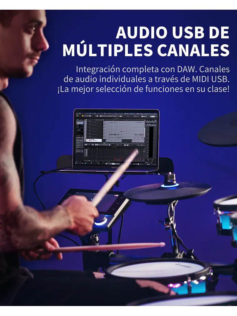 Batería electrónica BACKBEAT Donner EC6878 4