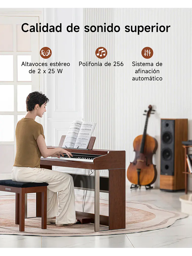 Donner DDP-200 PRO Piano digital 3
