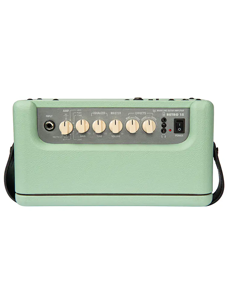 Vintage Retro 15w Guitar Amplifier with DSP ~ Mint Green 3