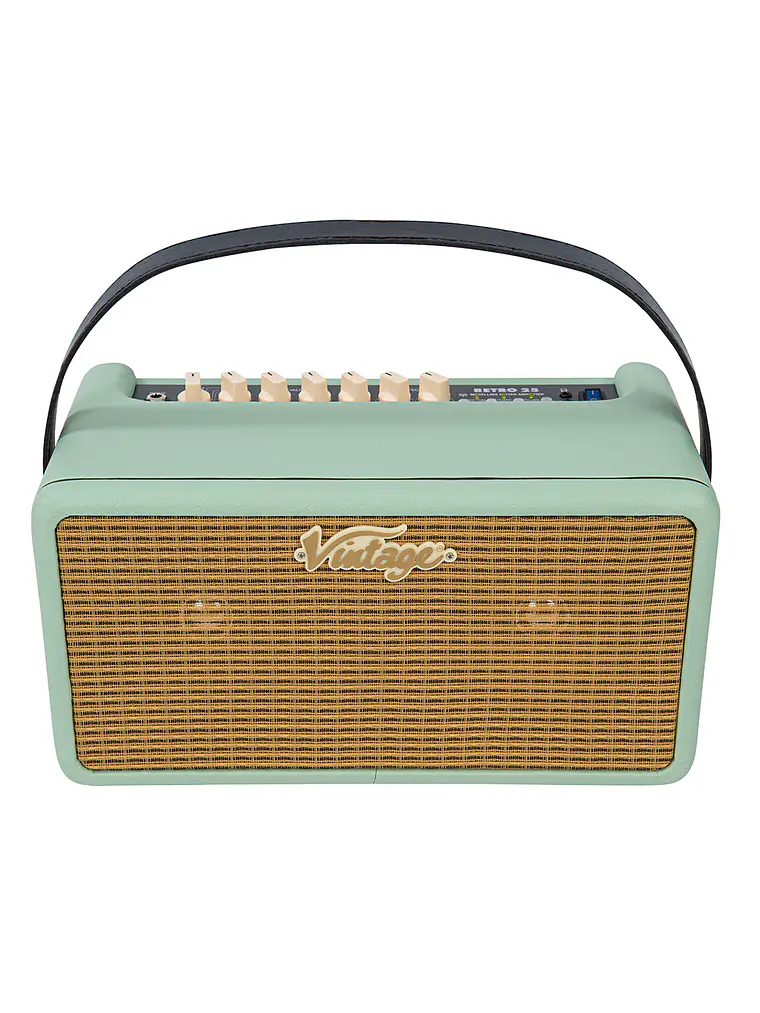 Vintage Retro 25w Guitar Amplifier with DSP ~ Mint Green 1