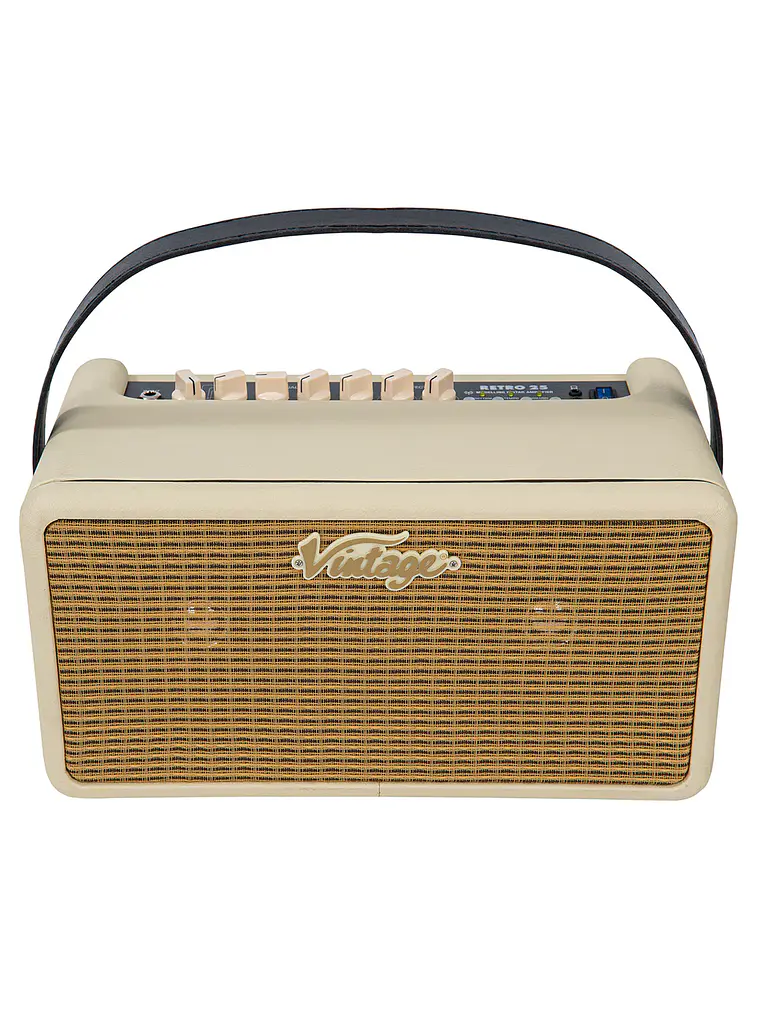 Vintage Retro 25w Guitar Amplifier with DSP ~ Vintage White 1