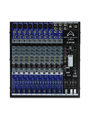  Mixer Wharfedale SL 824USB con efecto - 8 canales mono y 2 canales estéreo