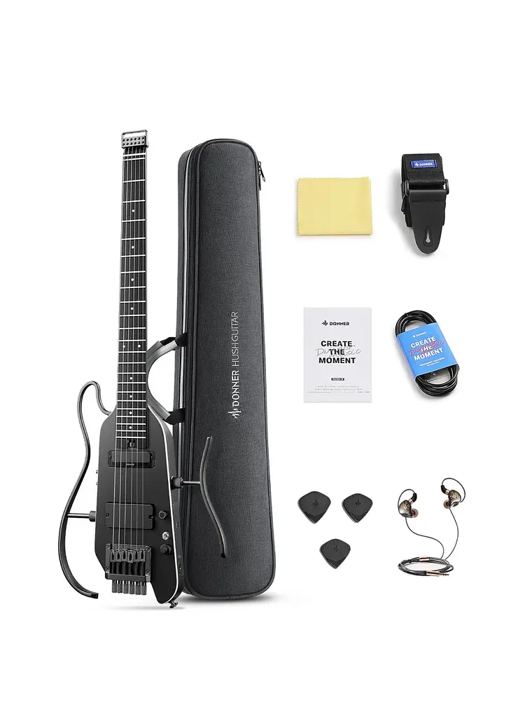 Guitarra eléctrica Donner HUSH™ X PRO BLACK 2