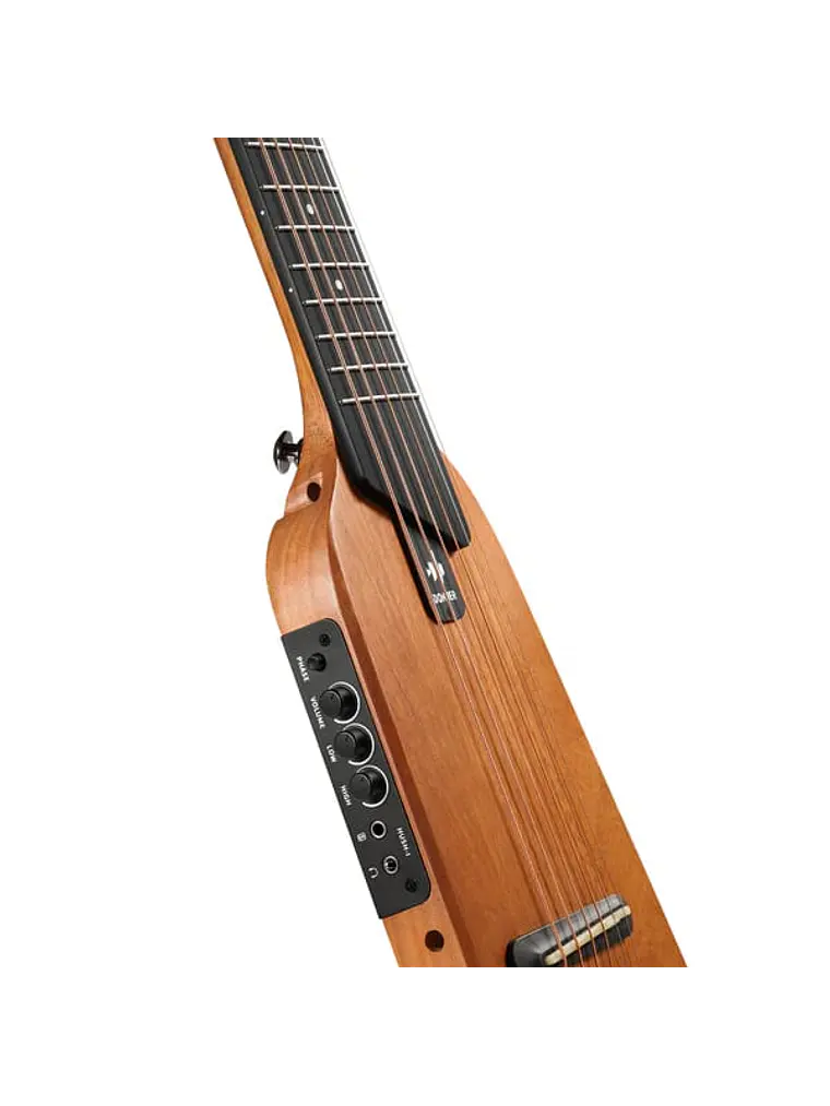 GUITARRA ELECTROACUSTICA DE VIAJE DONNER HUSH™ I CAOBA 3