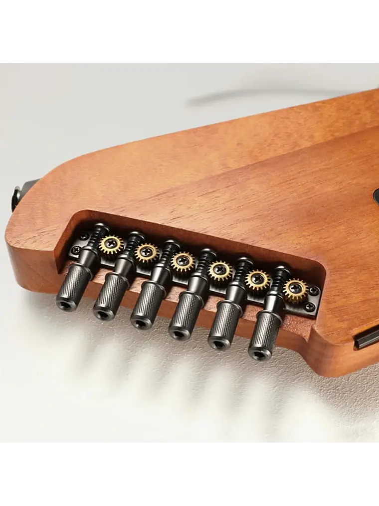 GUITARRA ELECTROACUSTICA DE VIAJE DONNER HUSH™ I CAOBA 4