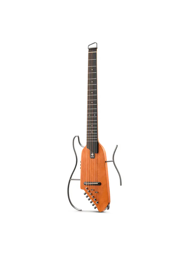GUITARRA ELECTROACUSTICA DE VIAJE DONNER HUSH™ I CAOBA 1