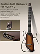 Guitarra electroacústica Donner HUSH™ C de nylon SUNBURST - Miniatura 19