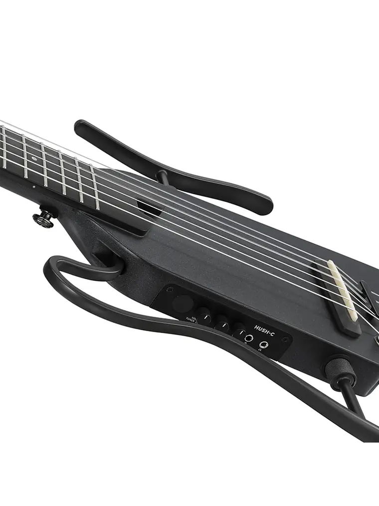 Guitarra electroacústica Donner HUSH™ C de nylon BLACK 7