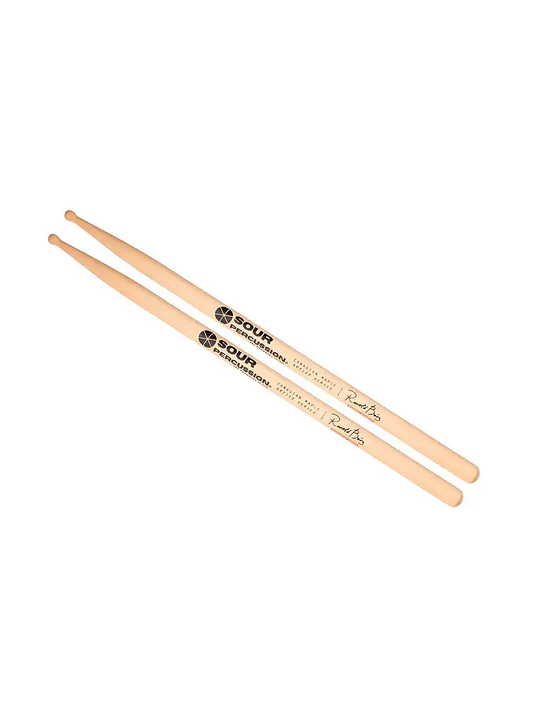 Baquetas Ronald Báez Maple Punta Round Madera Artist Series 2