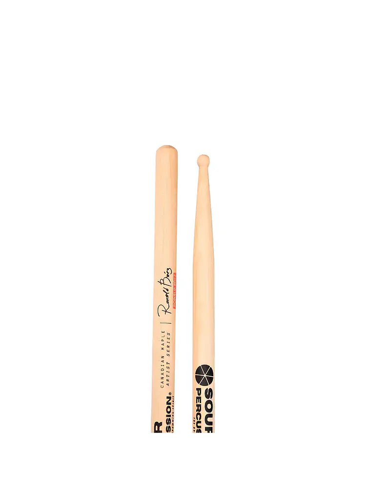 Baquetas Ronald Báez Maple Punta Round Madera Artist Series 1