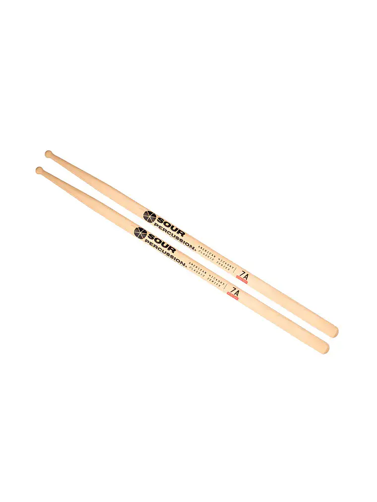 Baquetas 7A Focus Hickory Punta Medium Round Madera Classic Series 2