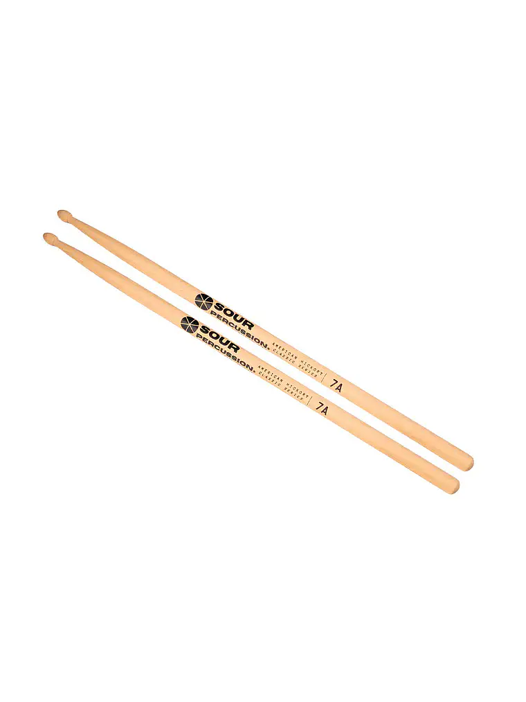 Baquetas 7A Hickory Punta Acorn Madera Classic Series 2