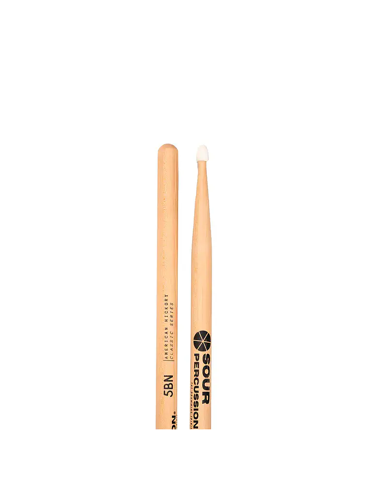 Baquetas 5B Hickory Punta Acorn Nylon Classic Series 1