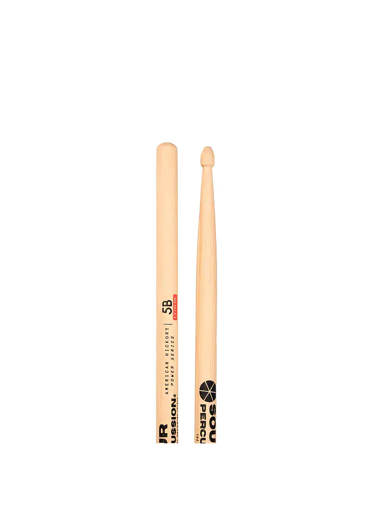 Baquetas 5B Extreme Hickory Punta Acorn Madera Power Series 1