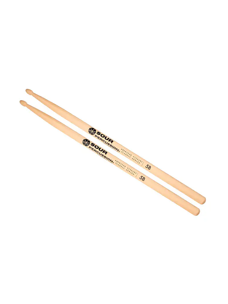 Baquetas 5B Hickory Punta Acorn Madera Classic Series 2