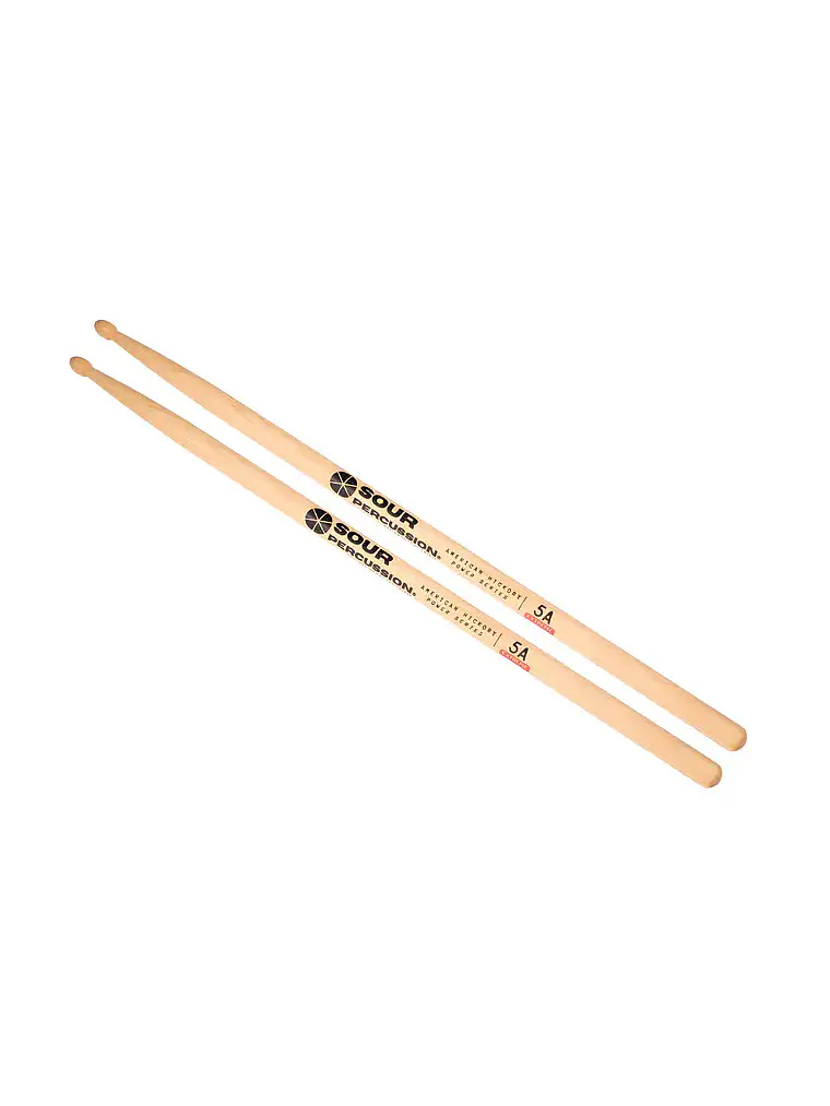 Baquetas 5A Extreme Hickory Punta Acorn Madera Power Series 2