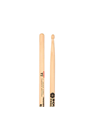 Baquetas 5A Extreme Hickory Punta Acorn Madera Power Series