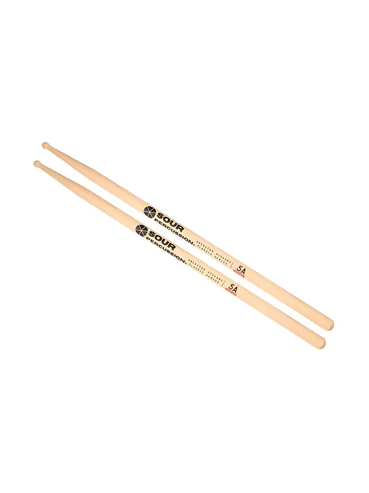 Baquetas 5A Focus Hickory Punta Medium Round Madera Classic Series 2