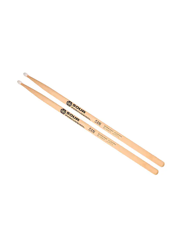 Baquetas 5A Hickory Punta Acorn Nylon Classic Series 2