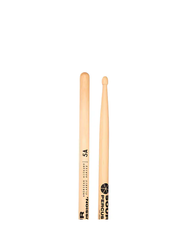 Baquetas 5A Hickory Punta Acorn Madera Classic Series 1