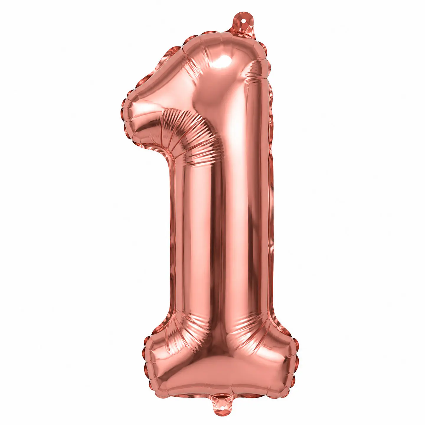 Globo metálico rose gold número 1 40 cm 1