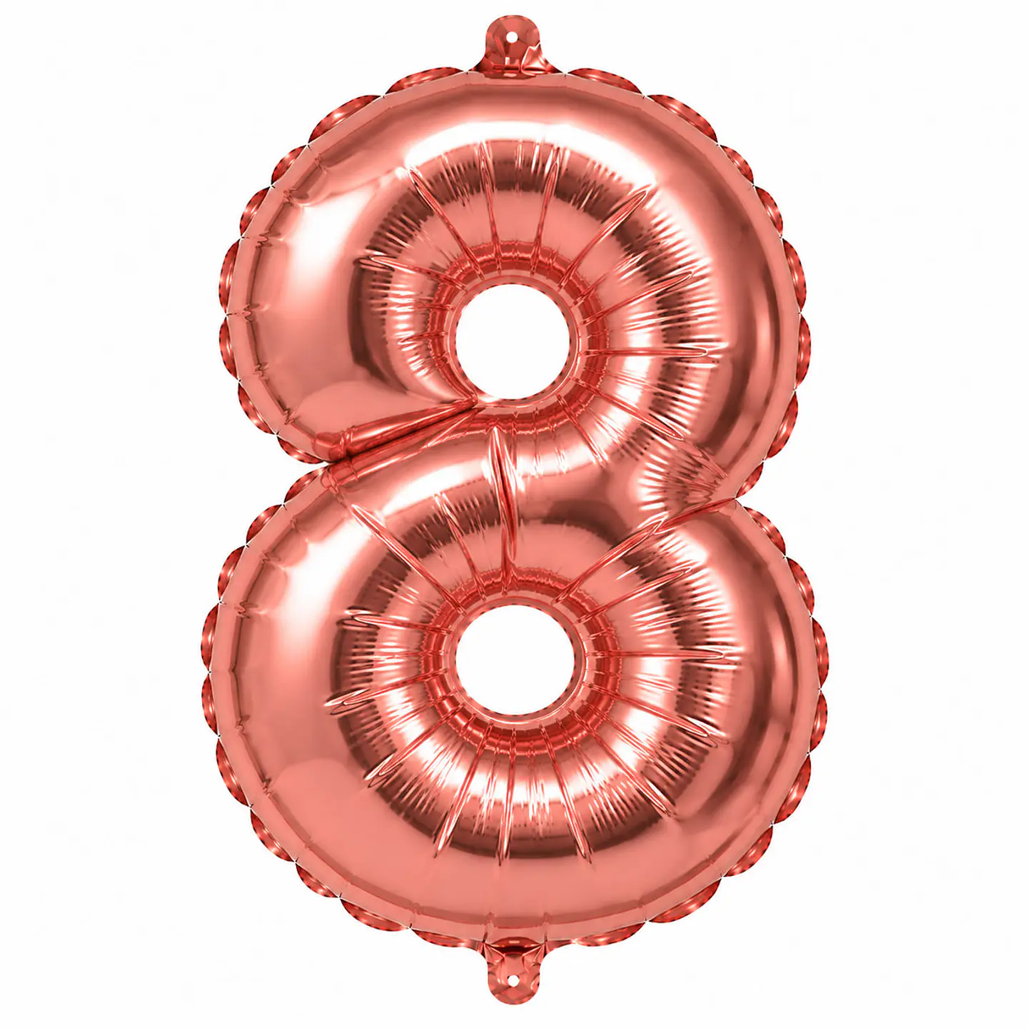 Globo metálico rose gold número 8 40 cm 1