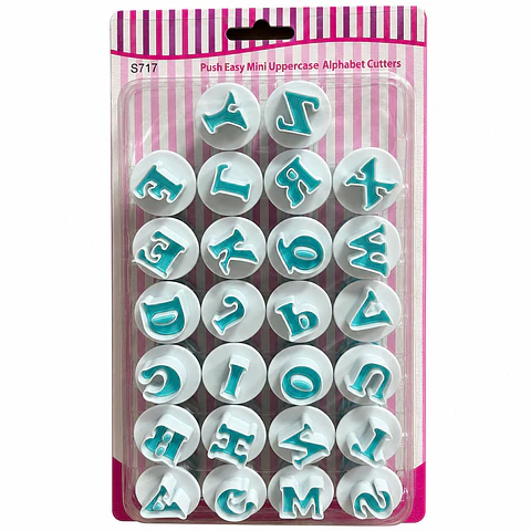 Cortador de letras 26 pcs mayusculas