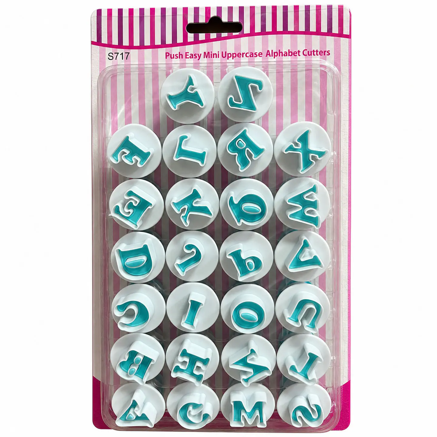 Cortador de letras 26 pcs mayusculas 1
