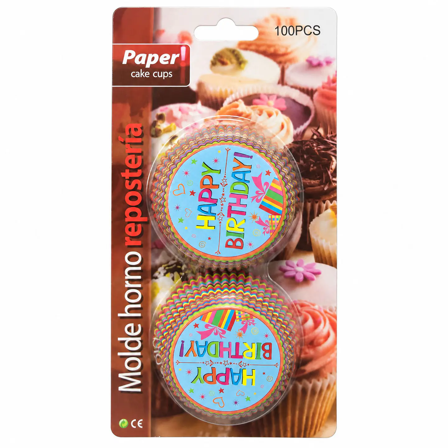 Cápsula de cupcake happy birth 12 cm 100uni 1