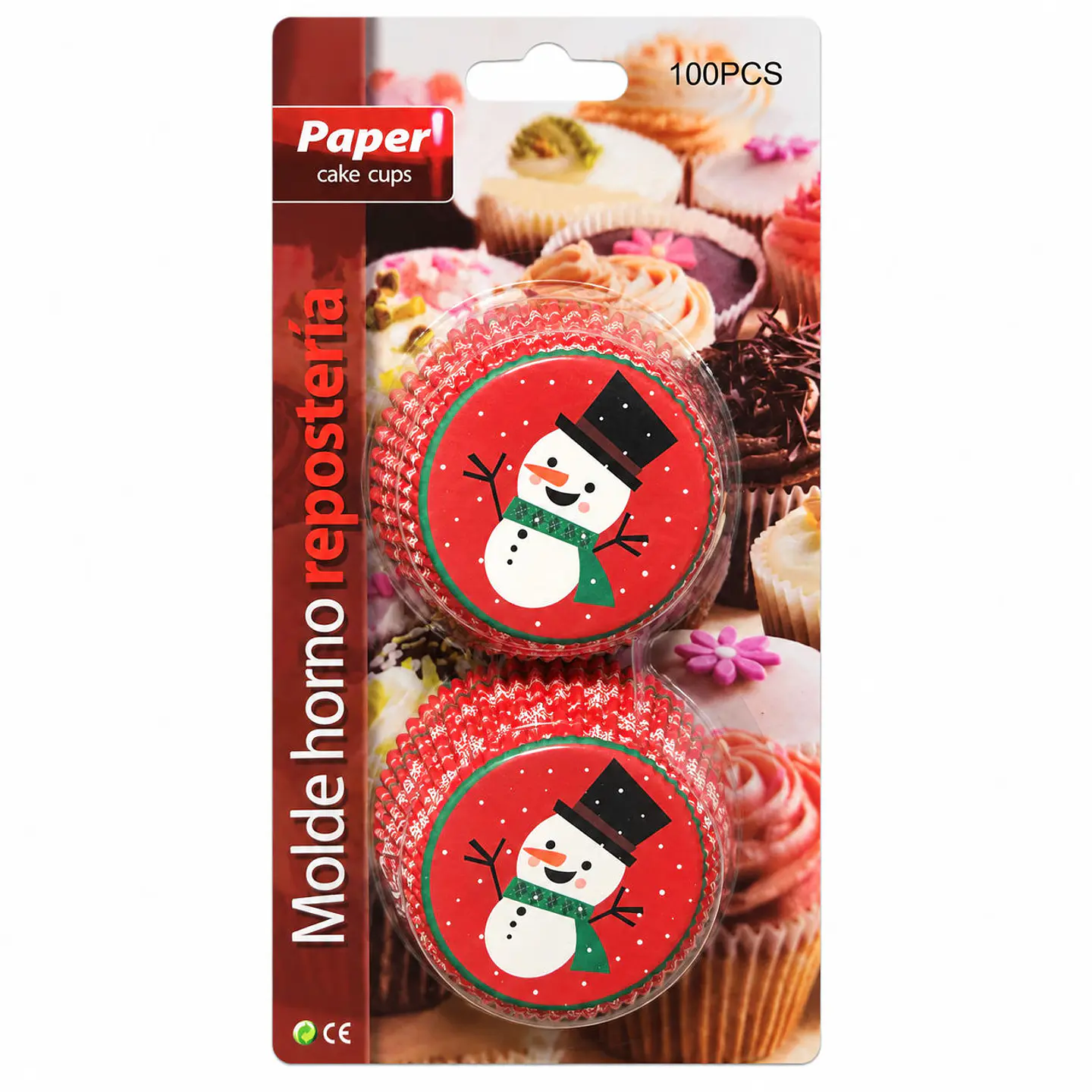 Cápsulas cupcakes Nieve 12 cm 100uni 1