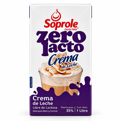 Crema de batir Sin Lactosa