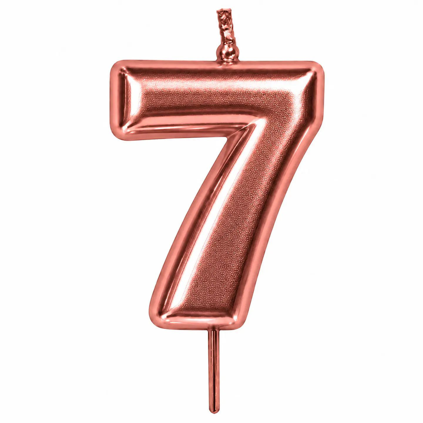 Vela Rose Gold número 7 9 cm 1