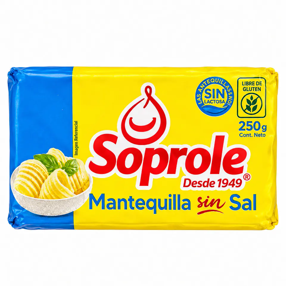 Mantequilla Sin Sal Soprole 250G 1