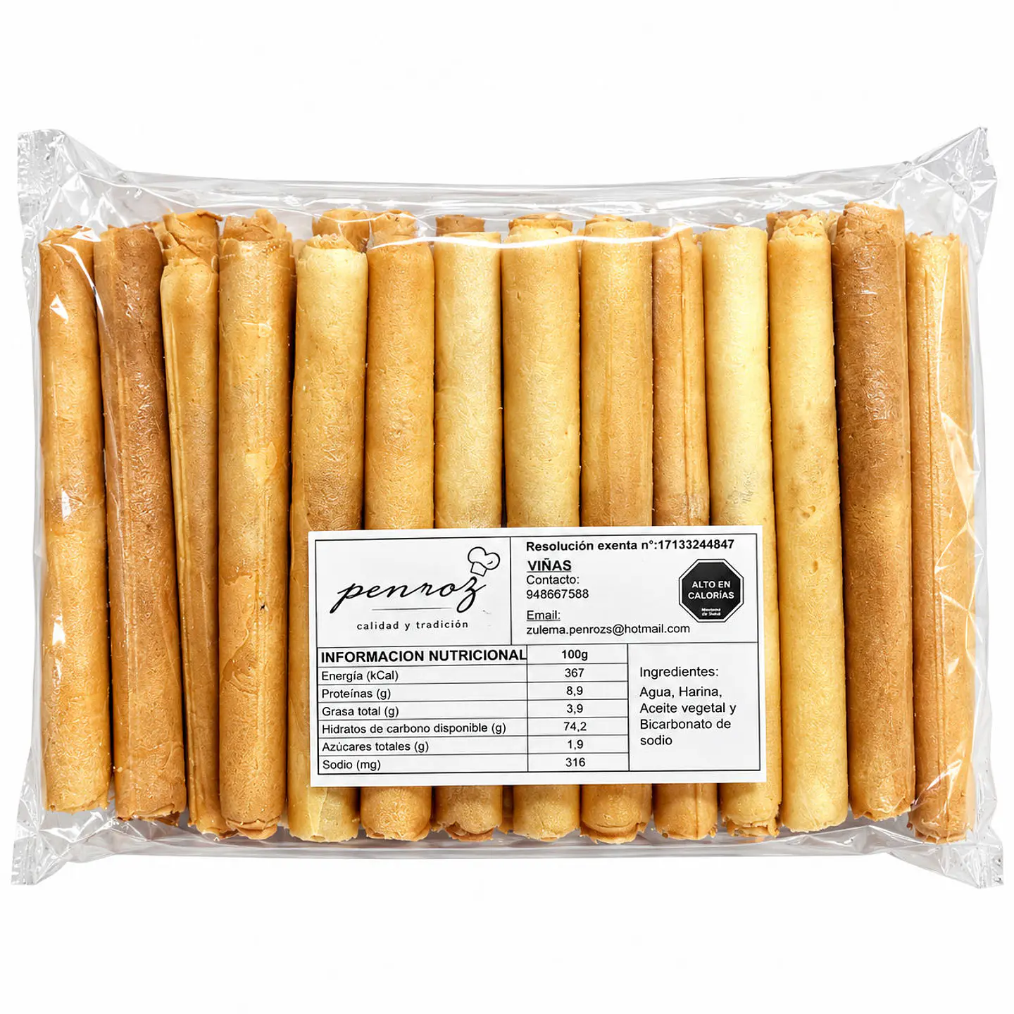 Galletas artesanal Cuchuflí 50U 1