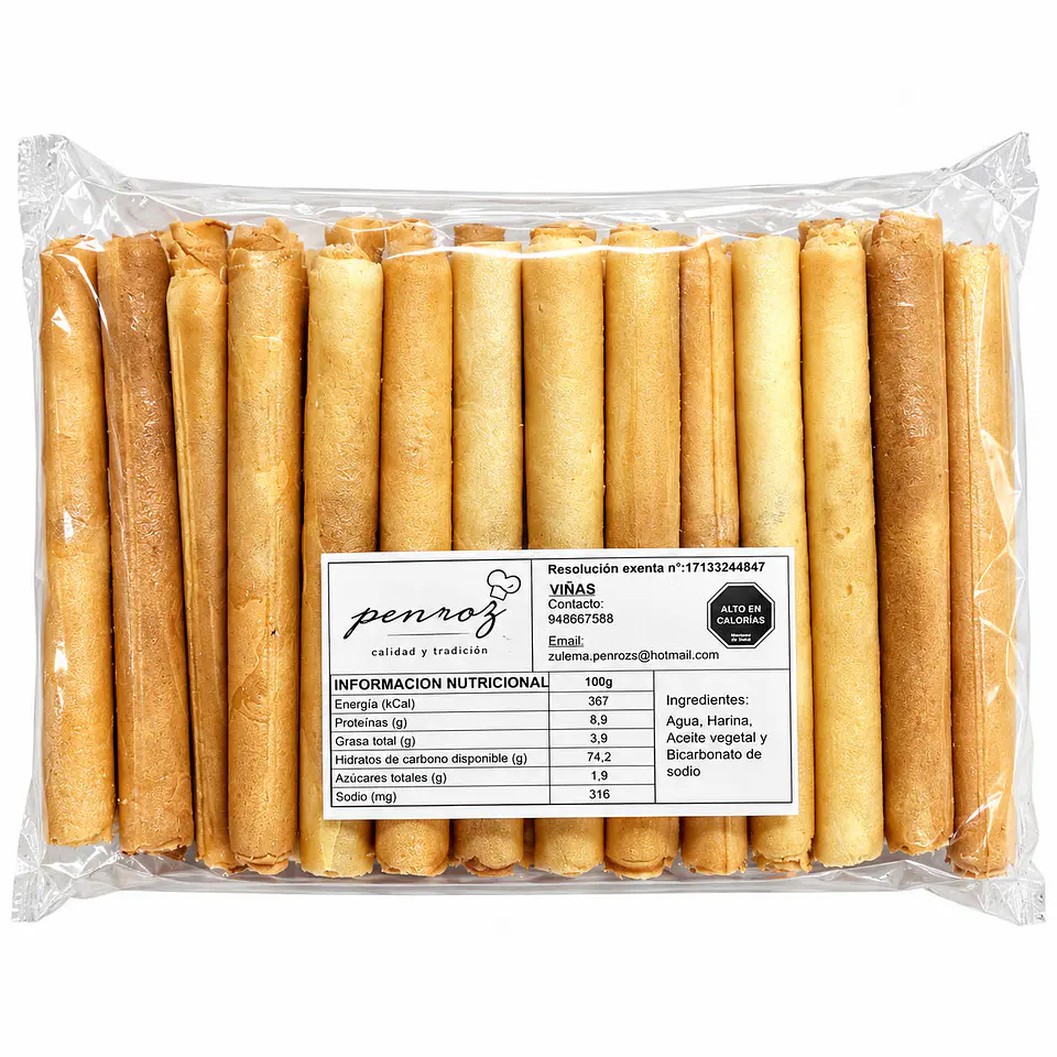 Galletas artesanal Cuchuflí 50U 1