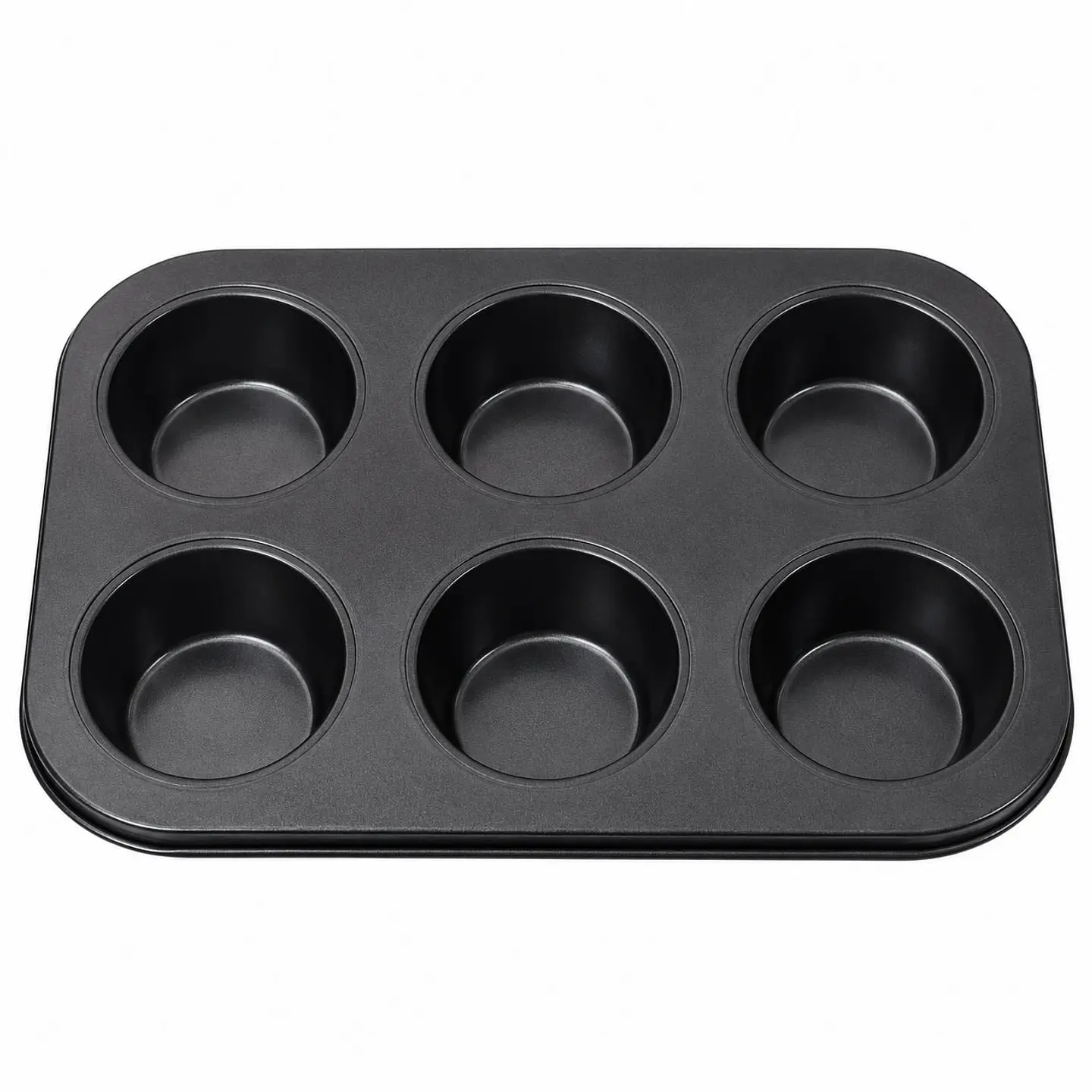 Molde metal cupcake 6 cavidades 1