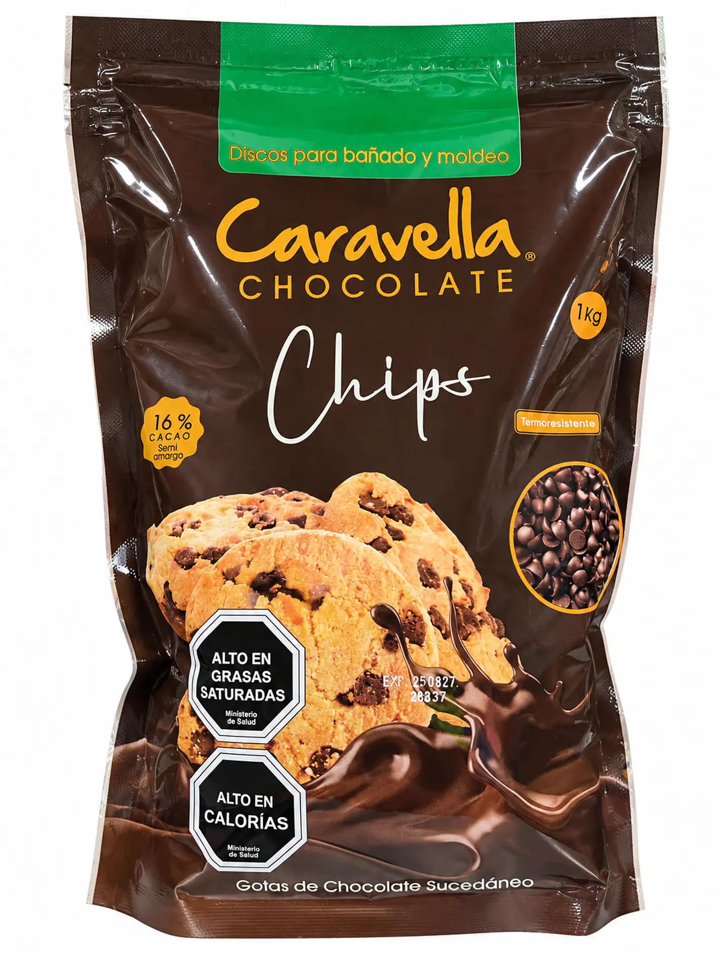 Chips de Chocolate Caravella 16% Cacao 1 kg 1