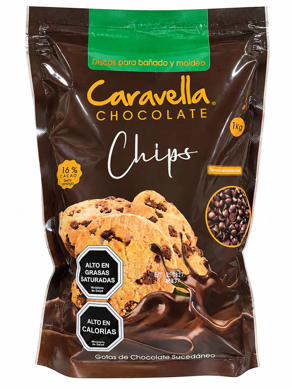 Chips de Chocolate Caravella 16% Cacao 1 kg 1