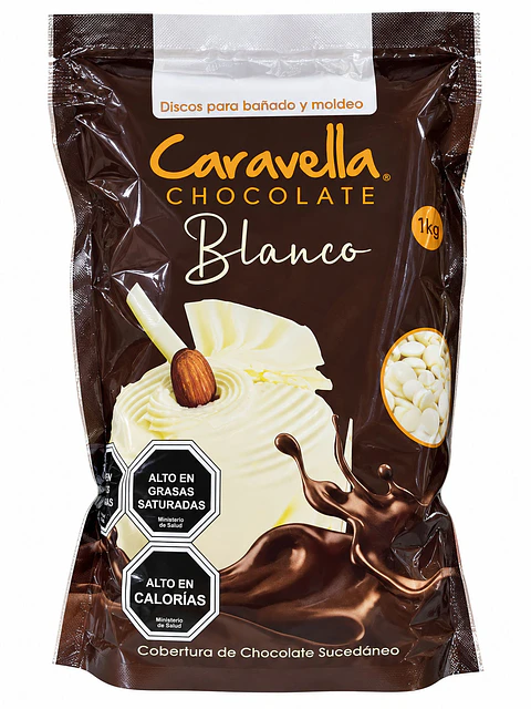 Cobertura de Chocolate Blanco Caravella 1 kg