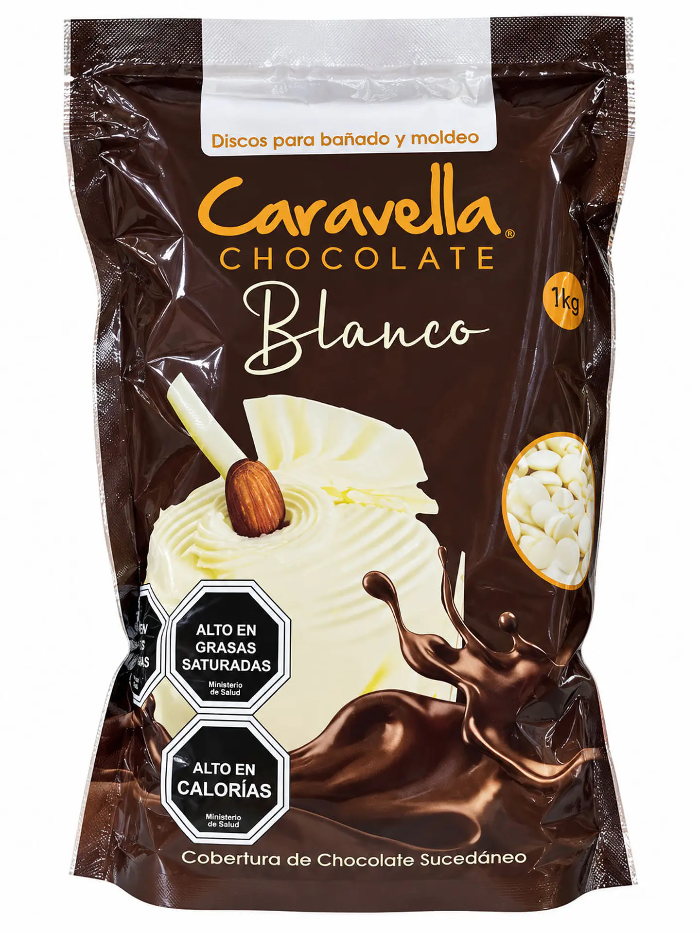 Cobertura de Chocolate Blanco Caravella 1 kg 1