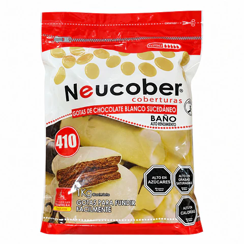 Cobertura de Chocolate Blanco Neucober en Gotas 1 kg